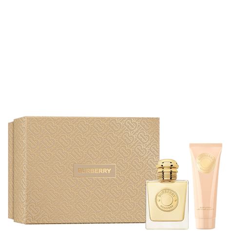 confezione profumo+ crema burberry|Burberry Set di fragranze Goddess Eau de Parfum Cofanetto .